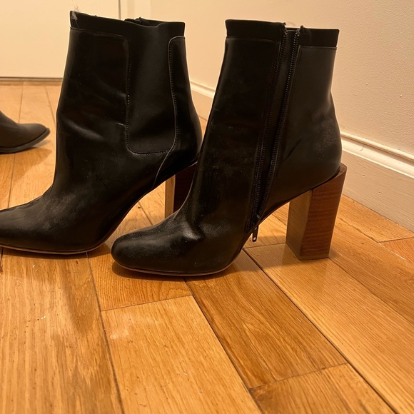 Black Jeffrey Campbell heeled booties - Picture 2 of 2